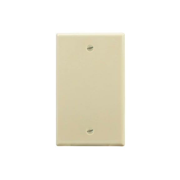 Monoprice 1-Gang Blank Wall Plate - Ivory for Home ,Office, Personal Install