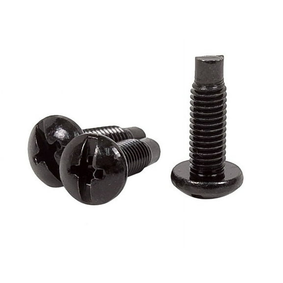 Monoprice 10/32 Screw - Black (50 pcs) For Equipment/Relay Racks