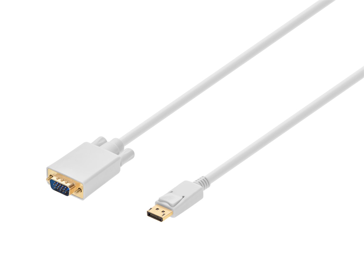 Monoprice 10ft 28AWG DisplayPort to VGA Cable - White