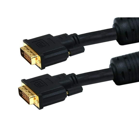 Monoprice DVI-D Cable - 10 Feet - Black | 28AWG CL2 Dual Link 9.9 Gbps