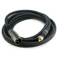 thumbnail image 1 of Monoprice 10ft Premier Series XLR Male to RCA Male Cable, 16AWG (Gold Plated), 1 of 6