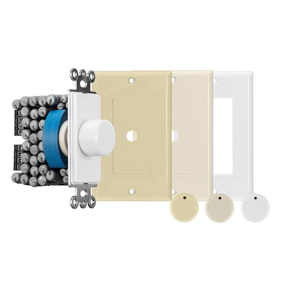 Monoprice 120-Watt Rotary Resistance Speaker Volume Control, 12-Position Switch, 36dB Attenuation, Solderless Speaker Terminals