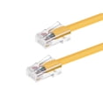 thumbnail image 1 of Monoprice Cat6 Ethernet Patch Cable - 7 Feet - Yellow | Network Internet Cord - RJ45, Stranded, 550Mhz, UTP, Pure Bare Copper Wire, 24AWG - Zeroboot Series, 1 of 6