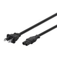 thumbnail image 1 of Monoprice 15ft 18AWG AC Power Cord Cable w/o Polarized, 10A (NEMA 1-15P to IEC-320-C7), 1 of 6