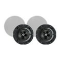 thumbnail image 1 of Monoprice 2-Way Carbon Fiber In-Ceiling Speakers - 6.5 Inch With 15" Angled Drivers (Pair) - Alpha Series, 1 of 6