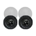 thumbnail image 1 of Monoprice 2-Way Carbon Fiber In-Ceiling Speakers - 8 Inch With 15 Degree Angled Drivers (Pair) - Alpha Series, 1 of 6