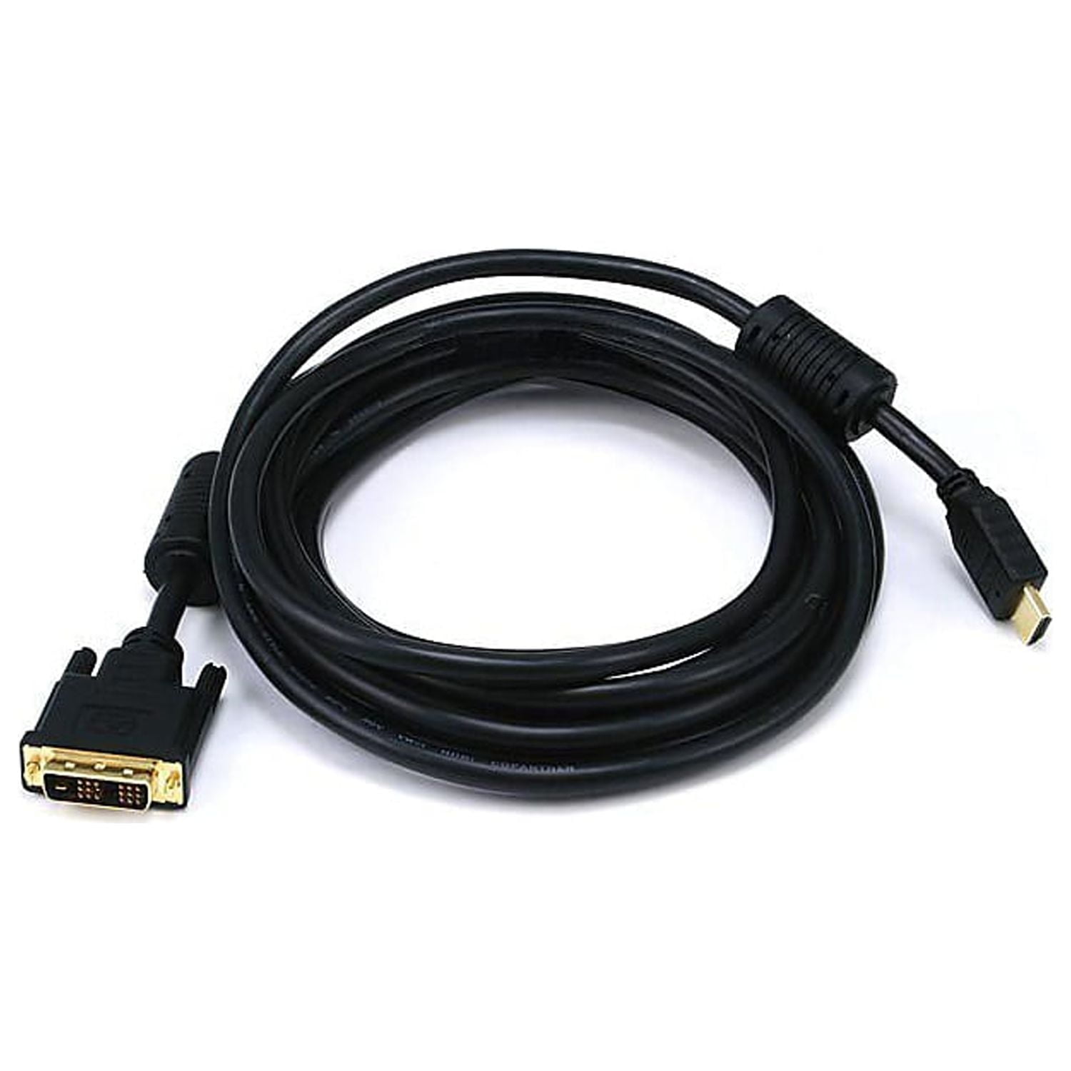 Monoprice 2505 15' HDMI/DVI-D Audio/Video Cable Black 102505 - Walmart.com