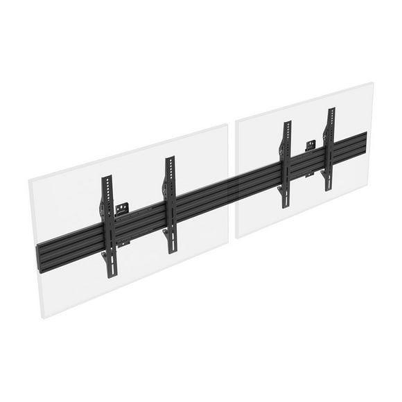 Monoprice 2x1 Menu Board Wall Mount For Screens between 32in to 65in, Max Weight 66 lbs, VESA Patterns up to 600x400 - Commercial Series