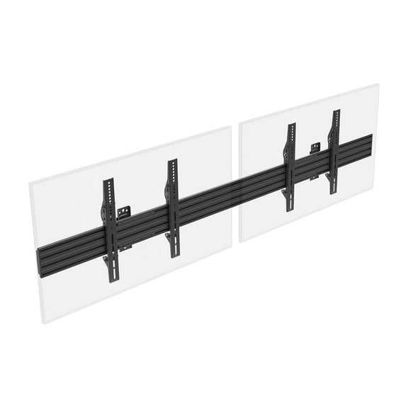 Monoprice 2x1 Menu Board Wall Mount For Screens between 32in to 65in, Max Weight 66 lbs, VESA Patterns up to 600x400 - Commercial Series