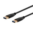 thumbnail image 1 of Monoprice 3' USB 3.0 Type-A to Type-A Cable, Black Cable, 1 of 6