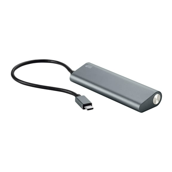 Monoprice 4 Port USB-C Hub - Aluminum, SuperSpeed Transfer Rates, Compatible With Apple MacBook, Google Chromebook & More