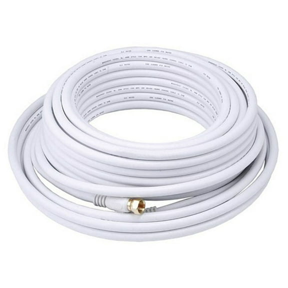 Monoprice 4061 50' Coax Audio/Video Cable White 104061