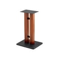 Monoprice Monolith 18in Speaker Stands, Cherry, Supports up to 50 lbs ...