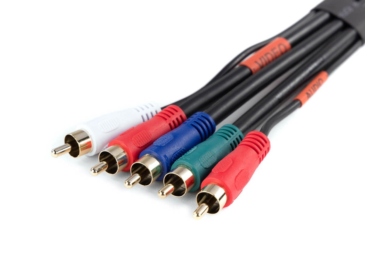 Monoprice 5-RCA Component Video/Audio Coaxial Cable - 6 Feet