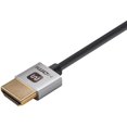 thumbnail image 1 of Monoprice 5 ft Ultra Slim HDMI Cable - Silver High Speed HDMI Cable, 1 of 2