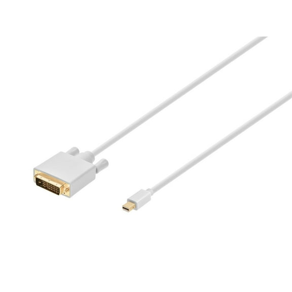 Monoprice 6' Mini DisplayPort Male to DVI Male 32AWG Cable White 105999