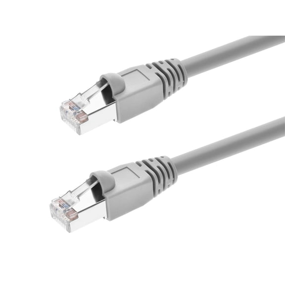Monoprice Cat5e Ethernet Patch Cable - Snagless, RJ45, Stranded, 350MHz, STP, Pure Bare Copper Wire, 24AWG, 3ft, Gray