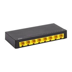 Monoprice 8-Port 10/100/1000Mbps Gigabit Ethernet Unmanaged Desktop Switch, RJ45, IEEE 802.3ab, Cat5e, Plug and Play, Fanless Design, for Gaming and Streaming