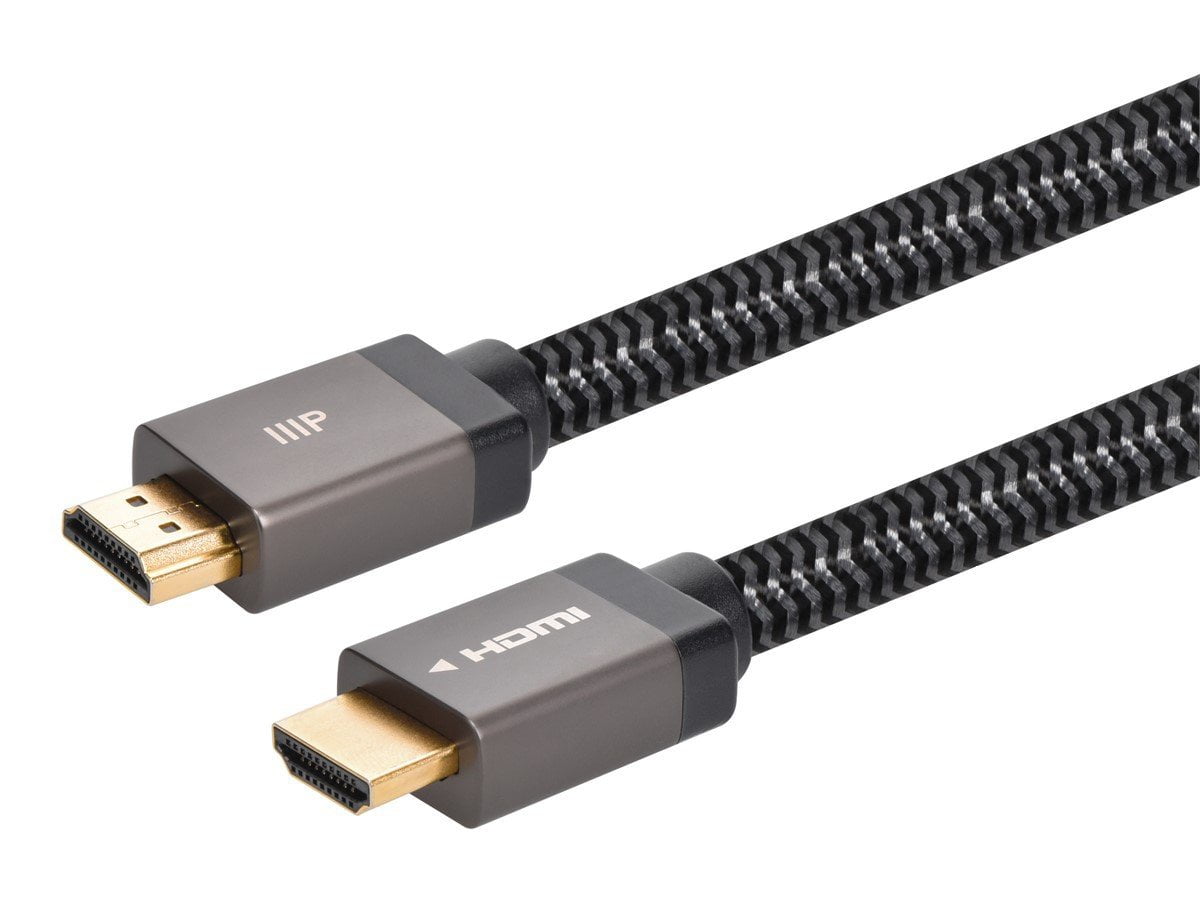 Monoprice 8K Braided HDMI 2.1 Cable - 10 Feet - Black (5 Pack) Certified Ultra High Speed, 8k@60Hz, 48Gbps, Compatible With Sony PS5 / PS5 Digital Edition / Xbox Series X & Series S and More