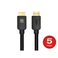 thumbnail image 1 of Monoprice 8K Ultra High Speed HDMI Cable - 15 Feet - Black (5 Pack) 48Gbps, Compatible with Sony PlayStation 5, PlayStation 5 Digital Edition, Microsoft Xbox Series X, and Xbox Series S, 1 of 4