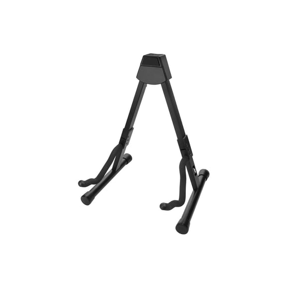 Monoprice A-Frame Stand for Electric, Acoustic, and Bass Guitars, Universal Guitar Stand, Adjustable Locking Pin, Versatile Yoke Design, EVA Rubber Padding, Triple-Fold Design - Stage Right Series