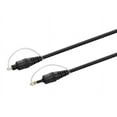 thumbnail image 1 of Monoprice Digital Optical Audio Cable - 6 Feet - TosLink to Mini TosLink Male/Male, 5.0mm Outside Diameter, Gold plated ferrule, 1 of 6