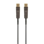 Monoprice DisplayPort Cable - 32.4Gbps, 8K@30Hz, 5K@60Hz, 4K@120Hz, HDR, AMD FreeSync 2.0, Fiber Optic, AOC, 100 Feet - SlimRun AV Series