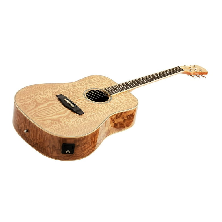 Monoprice Acoustic Guitar - Quilted Ash With Fishman Pickup Monoprice Acoustic Guitar - Quilted Ash With Fishman Pickup