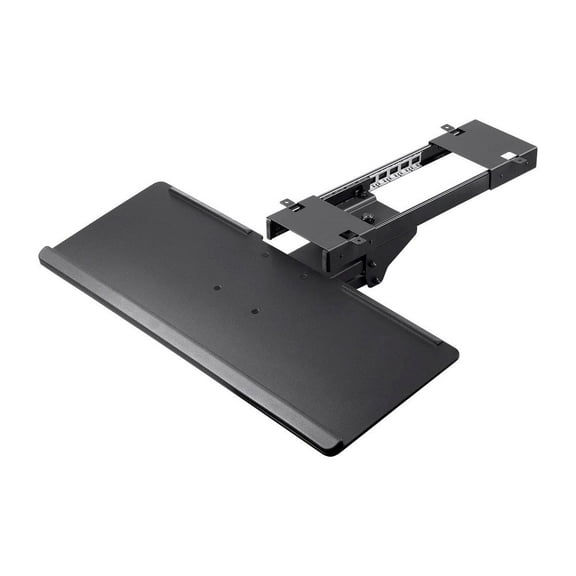 Monoprice Adjustable Ergonomic Keyboard Tray - Black With Full Size Platform - Workstream Collection