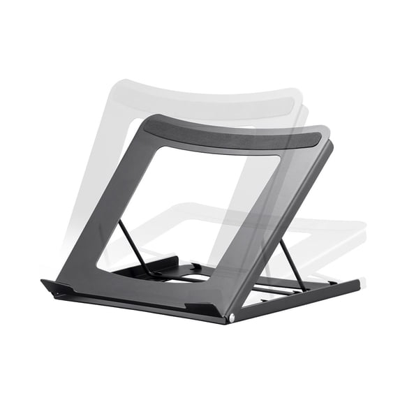 Monoprice Adjustable Folding Laptop Stand - Steel Ideal For Work, Home, Office Laptops - Workstream Collection
