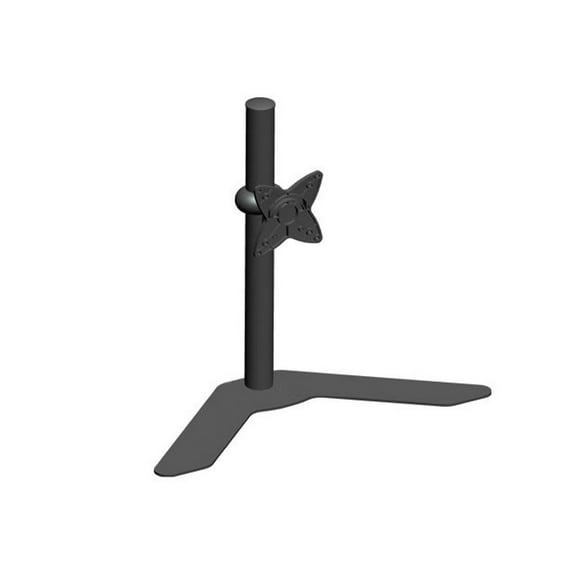 Monoprice Adjustable Tilting SINGLE Free Standing Desk Mount Bracket for 10~23in Monitors up to 33 lbs, Black