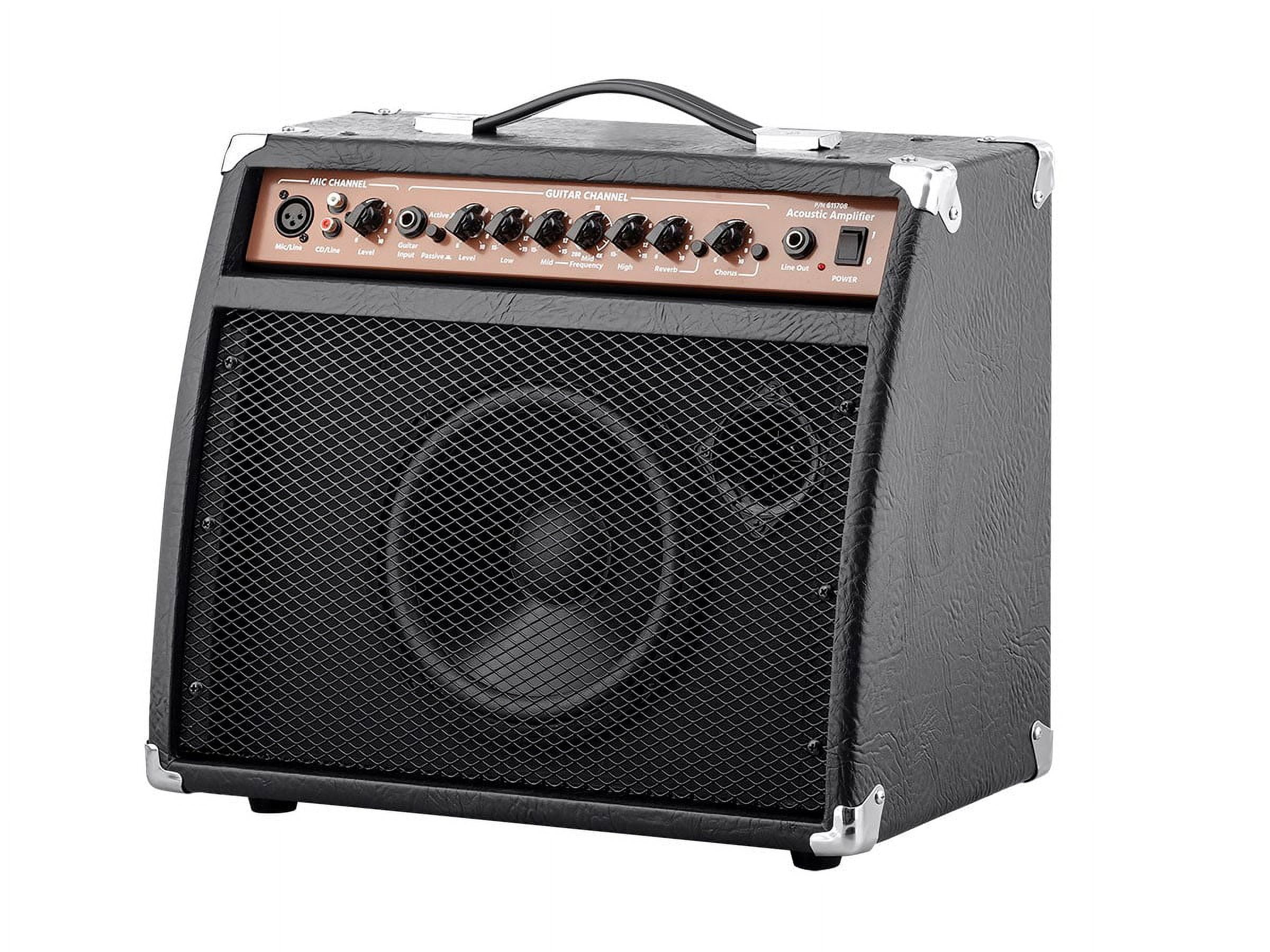 Monoprice 20-Watt Acoustic Guitar Amplifier, 3-Band EQ With Frequency Selector, Perfect For Both Practice and Small Gigs - Stage Right Series