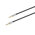 thumbnail image 1 of Monoprice Audio Cable - 3 Feet - Black | 3.5mm Stereo Male to 3.5mm Stereo Male Gold Plated Cable for Mobile, 1 of 6