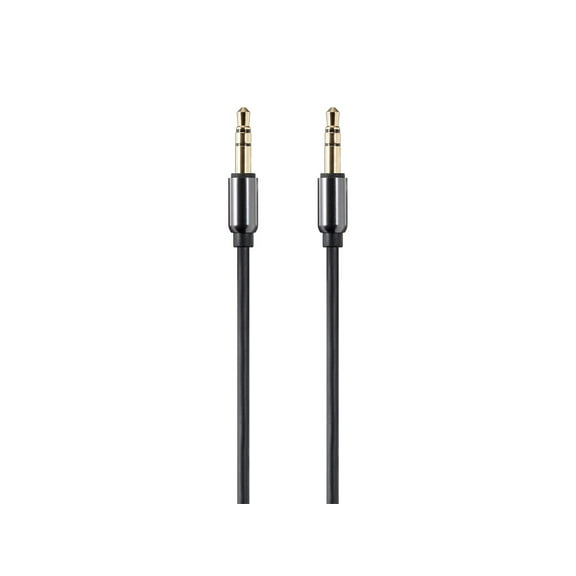 Monoprice Audio Cable - 3 Feet - Black | Auxiliary 3.5mm TRS Audio Cable - Slim, Durable, Gold plated for smartphone, mp3 player, laptop - Onyx Series