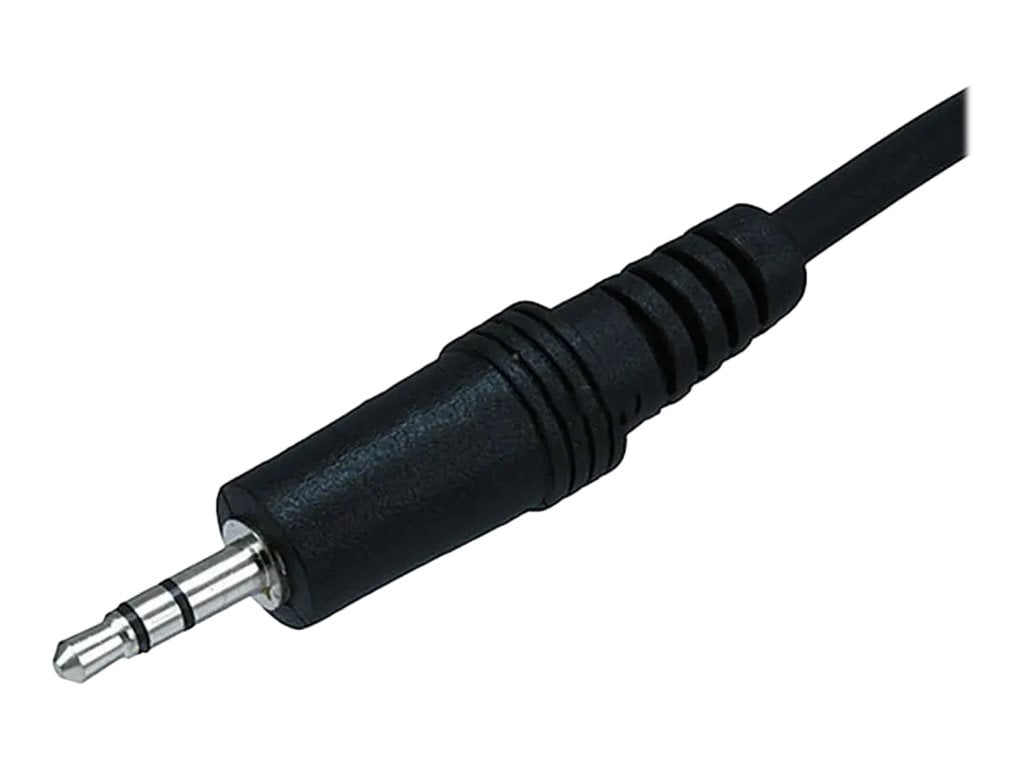 Monoprice Audio/Stereo Cable - 50 Feet - Black | 3.5mm Plug/Plug Male/Male