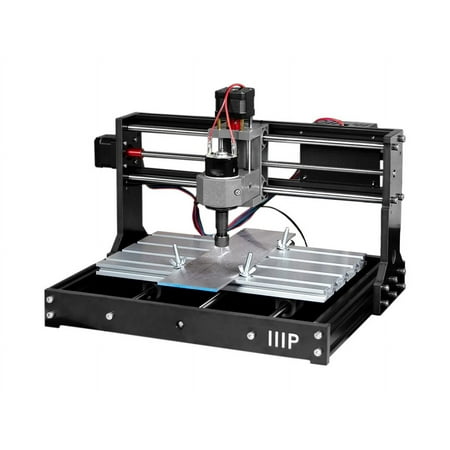 Monoprice Benchtop CNC Router Kit, 3 Axis Engraving and Milling, Engrave or Mill Raw Materials Such As Soft Metals, Wood, Plastic, Acrylic, PVC and PCB to Create Crafted Products