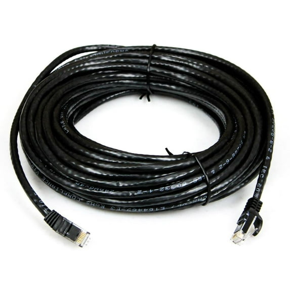 Monoprice Black 50-Foot Ethernet Cable for Hearback Systems