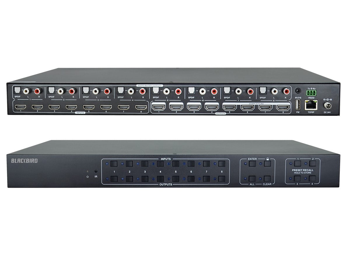 Monoprice Blackbird 4K 8x8 HDMI Matrix Switch with HDMI 2.0