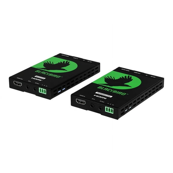 Monoprice Blackbird 4K Pro HDBaseT Extender Kit, IR, 70m with PoC, RS232, HDCP 2.2