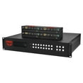 thumbnail image 1 of Monoprice Blackbird Pro‑Series 8x8 HDMI Matrix, 8 HDMI inputs, 8 HDMI and HDBaseT Mirrored Outputs, 18Gbps, 4K2K@60Hz (YUV 4:4:4), HDR, HDR10, HDR10+, EDID, HDMI 2.0b, HDCP 2.2 and HDCP 1.x, IR remote, 1 of 6