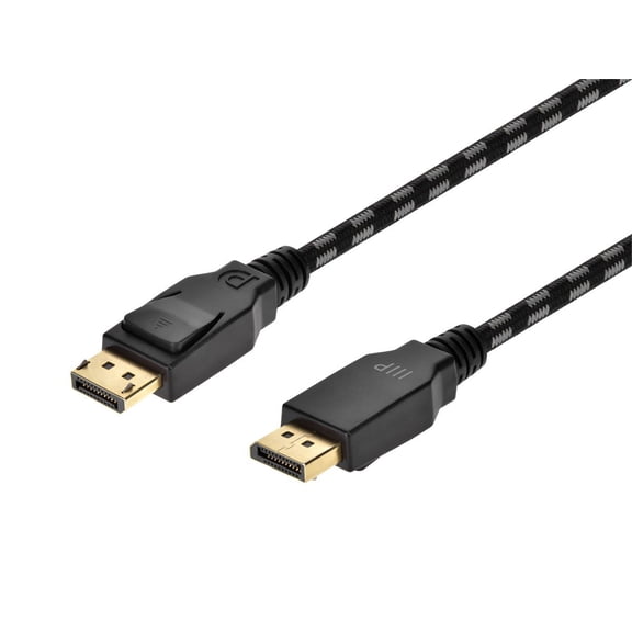 Monoprice Braided DisplayPort 1.4 Cable - 3 Feet - Gray, 8K Capable For Graphic Design, TV Walls and PC Gaming