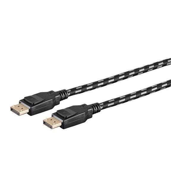 Monoprice Braided DisplayPort 1.4 Cable - 3 Feet - Gray, 8K Capable For Graphic Design, TV Walls and PC Gaming