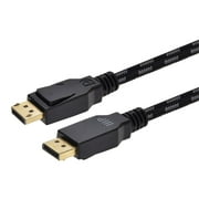 Monoprice Braided DisplayPort 1.4 Cable - 6 Feet - Gray, 8K Capable For Graphic Design, TV Walls and PC Gaming
