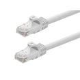 thumbnail image 1 of Monoprice Cat5E Ethernet Patch Cable - 1 Feet - White | Network Internet Cord - Snagless RJ45, Stranded, 350Mhz, Utp, Pure Bare Copper Wire, 24Awg - Flexboot Series, 1 of 3