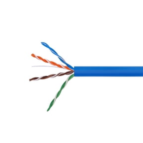 Monoprice Cat5e Ethernet Bulk Cable - 1000 Feet - Blue | Network Internet Cord - Solid, 350Mhz, CMR, Riser Rated, Pure Bare Copper Wire, 24AWG, No Logo