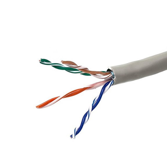 Monoprice Cat5e Ethernet Bulk Cable - 1000 Feet - Gray | Network Internet Cord - Stranded, 350Mhz, STP, CM, Pure Bare Copper Wire, 24AWG