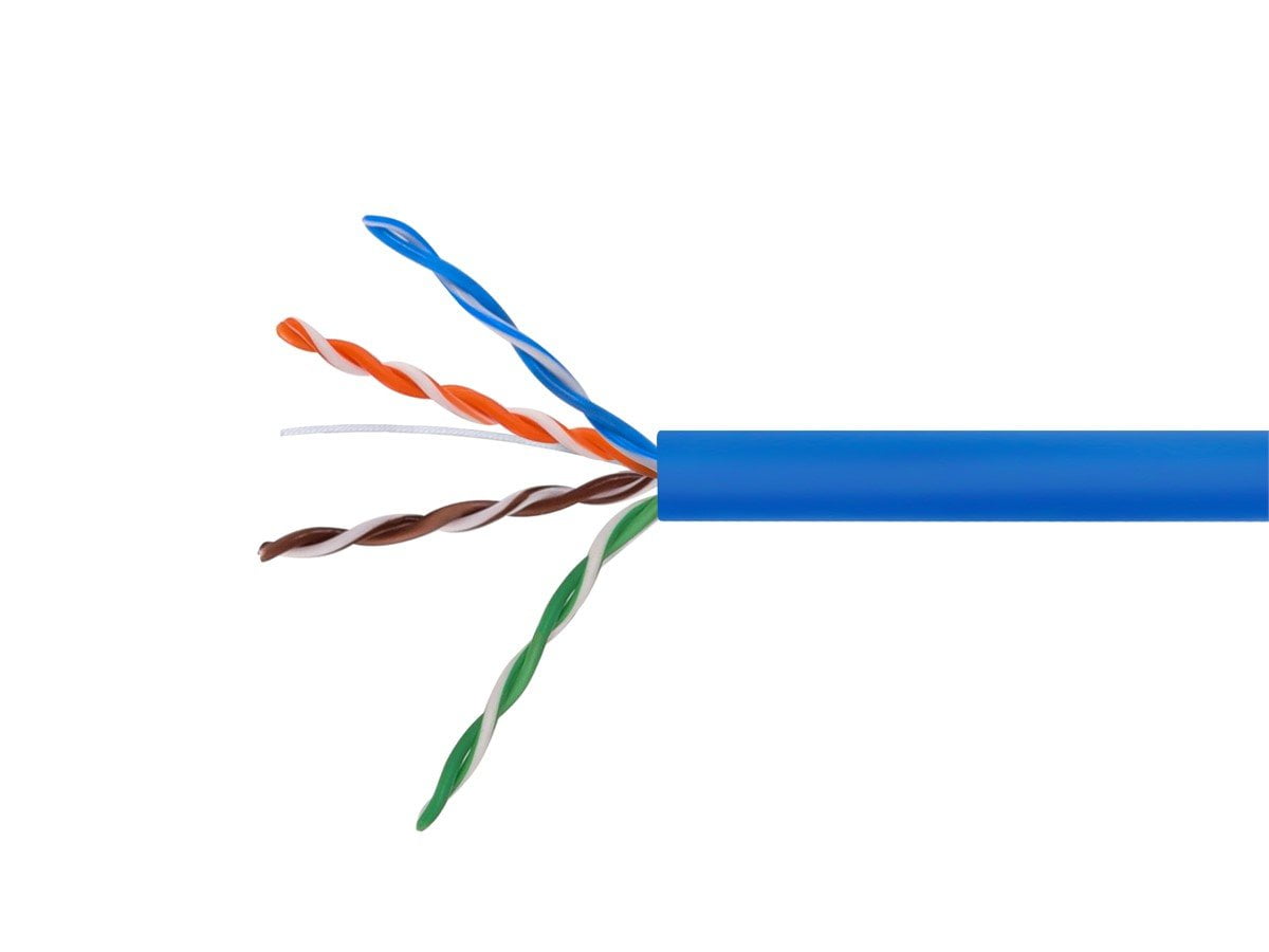 Monoprice Cat5e Ethernet Bulk Cable - 500 Feet - Blue | Network ...