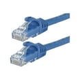 thumbnail image 1 of Monoprice Cat5e Ethernet Patch Cable - 100 Feet - Blue | Network Internet Cord - RJ45, Stranded, 350Mhz, UTP, Pure Bare Copper Wire, 24AWG - Flexboot Series, 1 of 3