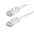 thumbnail image 1 of Monoprice Cat5e Ethernet Patch Cable - 14 Feet - White | Network Internet Cord - RJ45, Stranded, 350Mhz, UTP, Pure Bare Copper Wire, 24AWG, 1 of 5