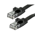 thumbnail image 1 of Monoprice Cat5e Ethernet Patch Cable - 25 Feet - Black | Network Internet Cord - RJ45, Flat,Stranded, 350Mhz, UTP, Pure Bare Copper Wire, 30AWG, 1 of 6